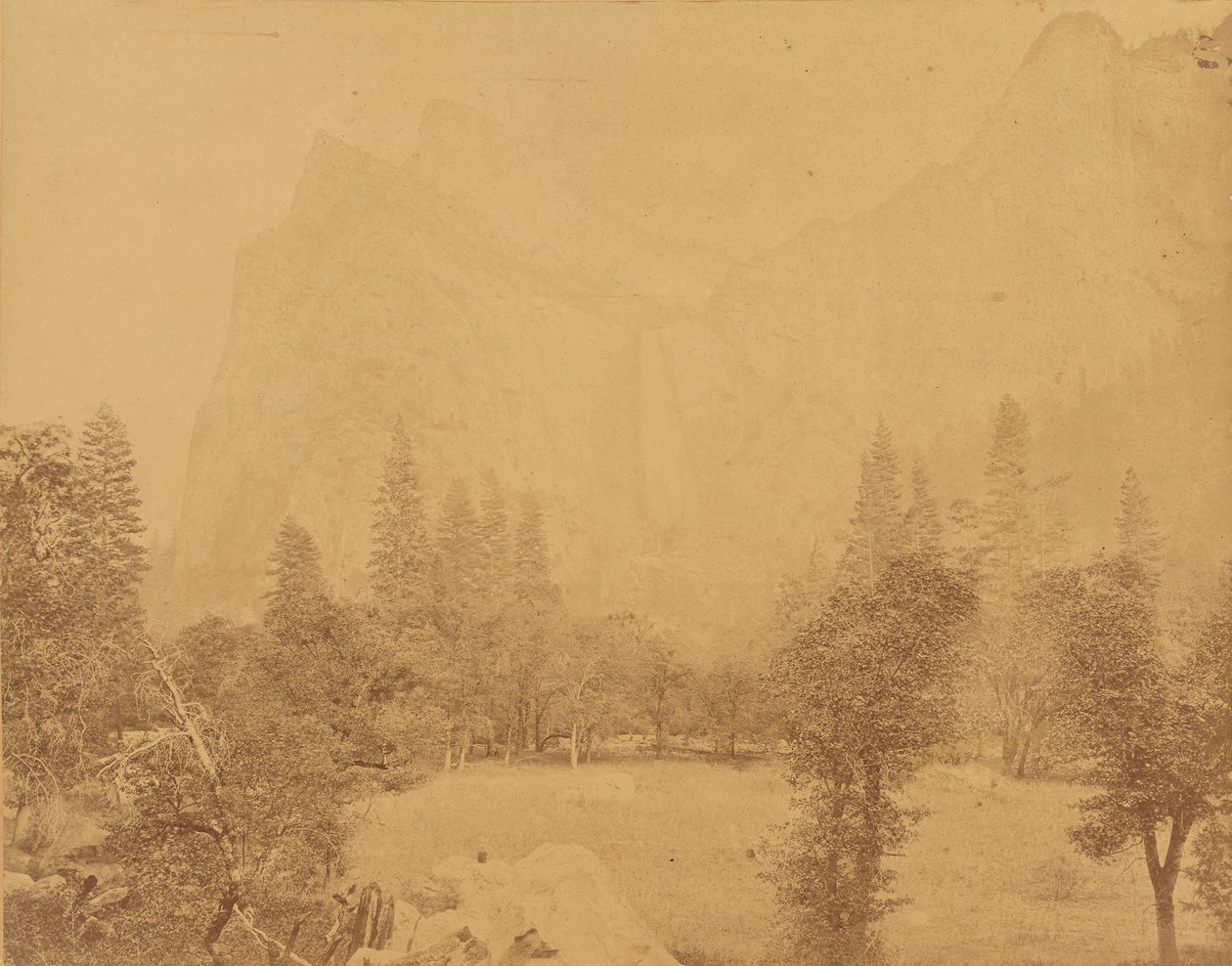 Pohona. Yosemiten laakso. tekijältä Eadweard J. Muybridge
