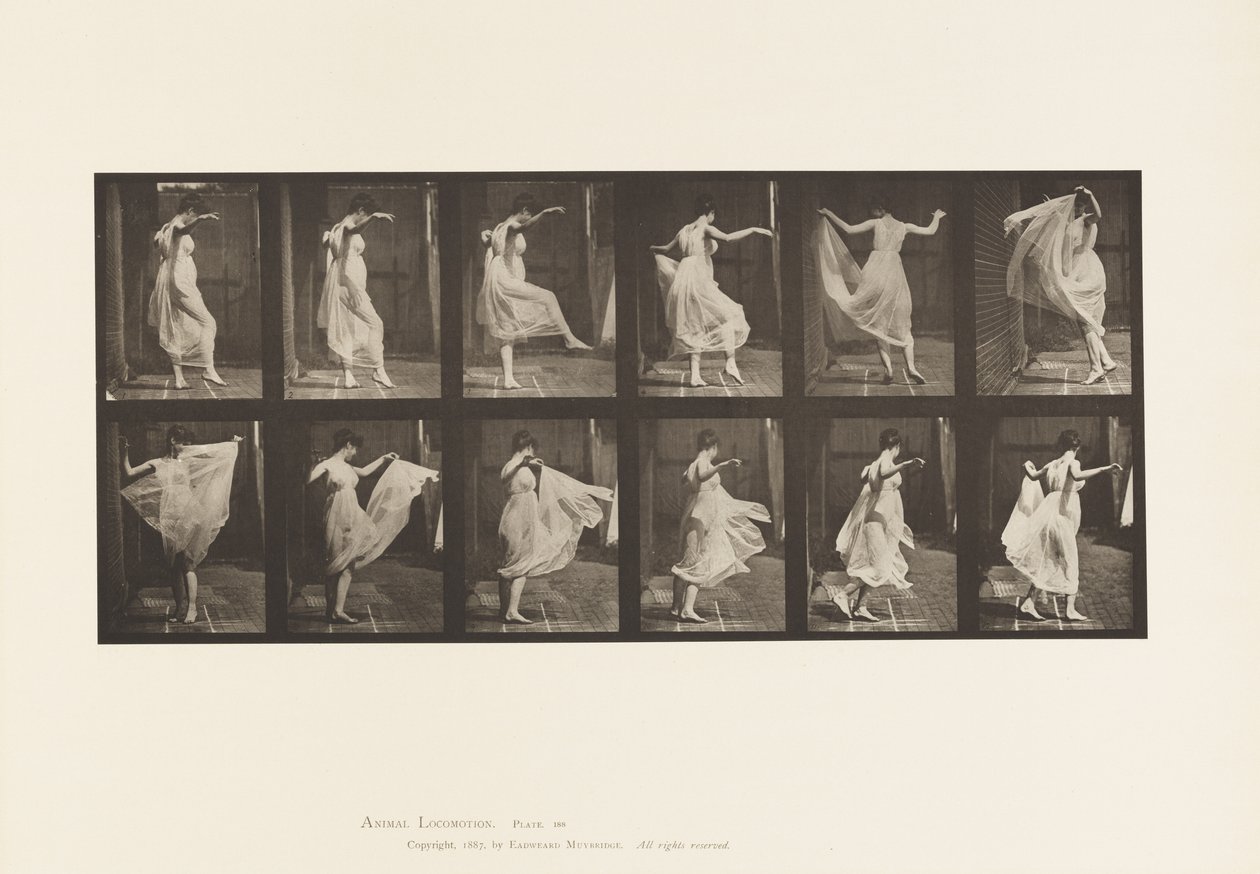 Lauta 188. Tanssii (fancy) tekijältä Eadweard Muybridge