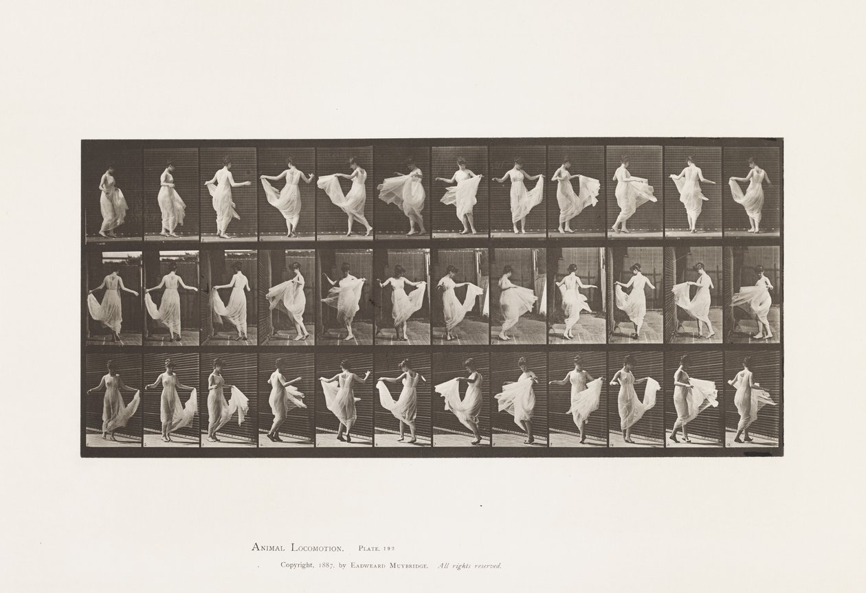 Lautanen 192. Tanssi (fancy) tekijältä Eadweard Muybridge