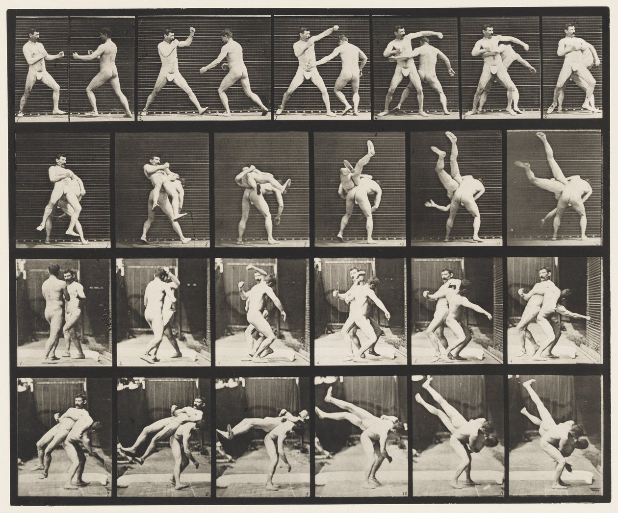 Levy 332. Nyrkkeily; Ristipakarat (kengät) tekijältä Eadweard Muybridge