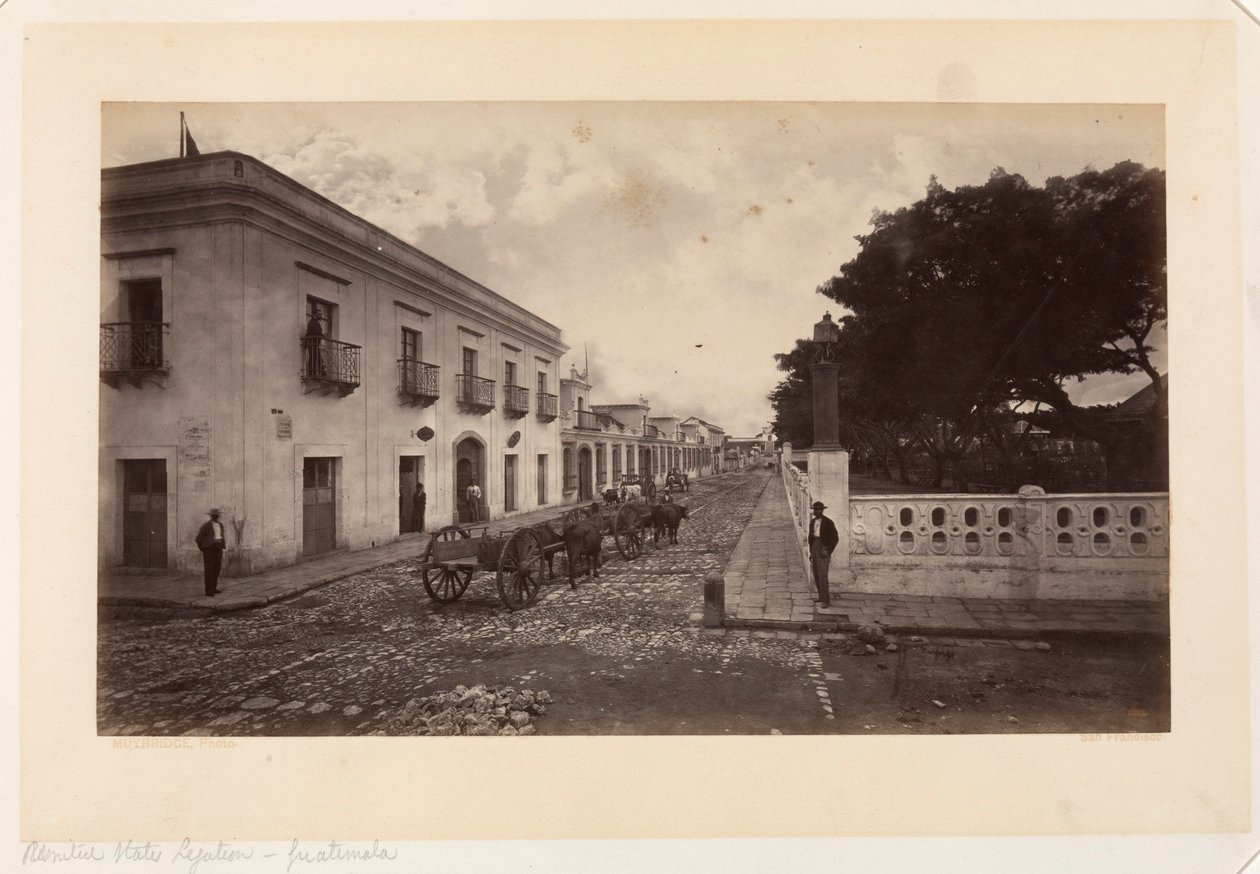 Yhdysvaltain lähetystö, Guatemala tekijältä Eadweard Muybridge