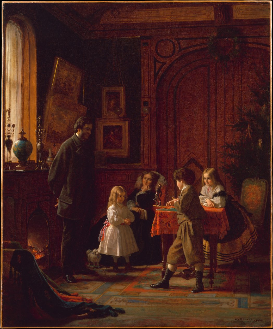 Joulun aika, Blodgett-perhe tekijältä Eastman Johnson