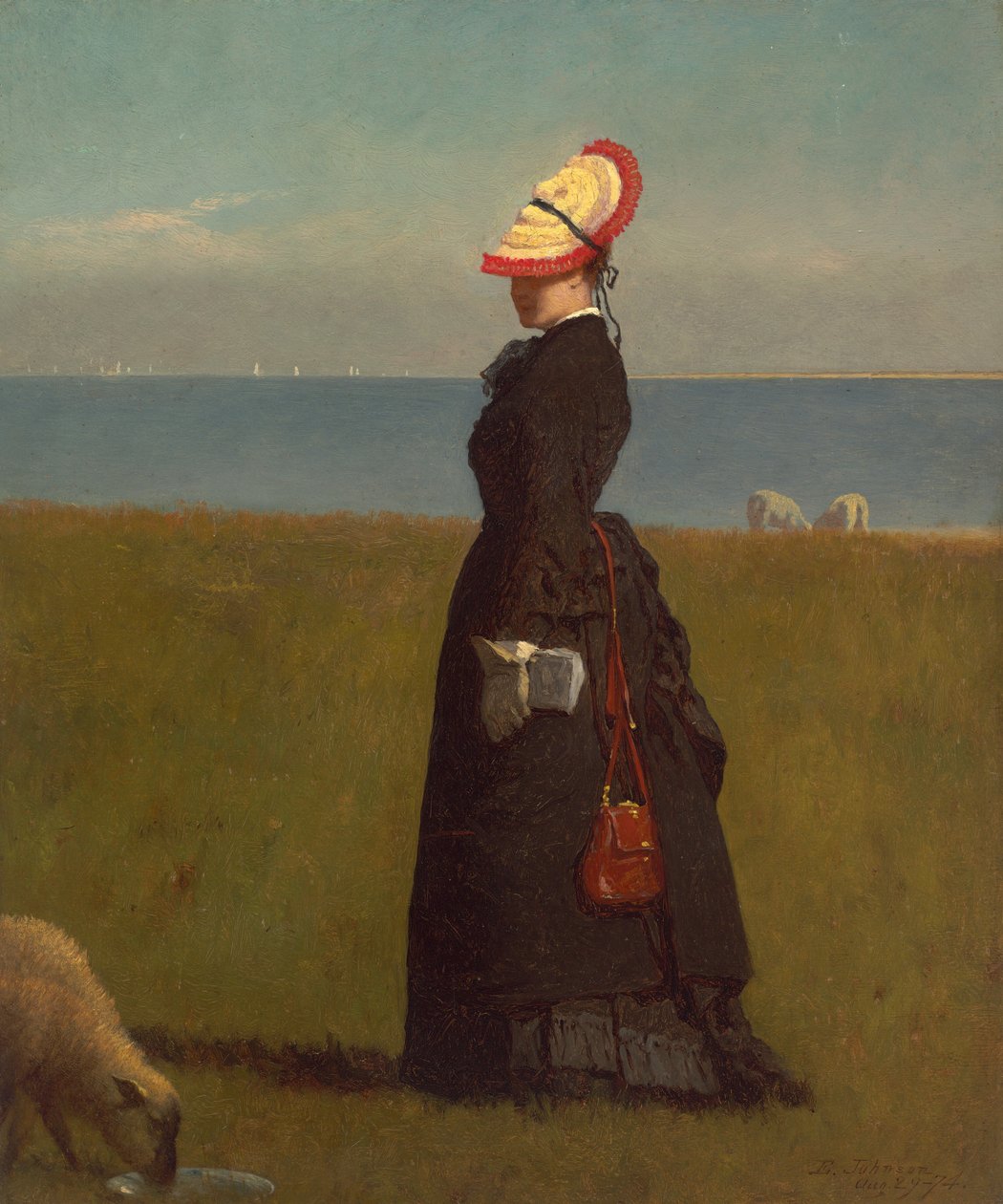 Lambs, Nantucket, 1874. tekijältä Eastman Johnson