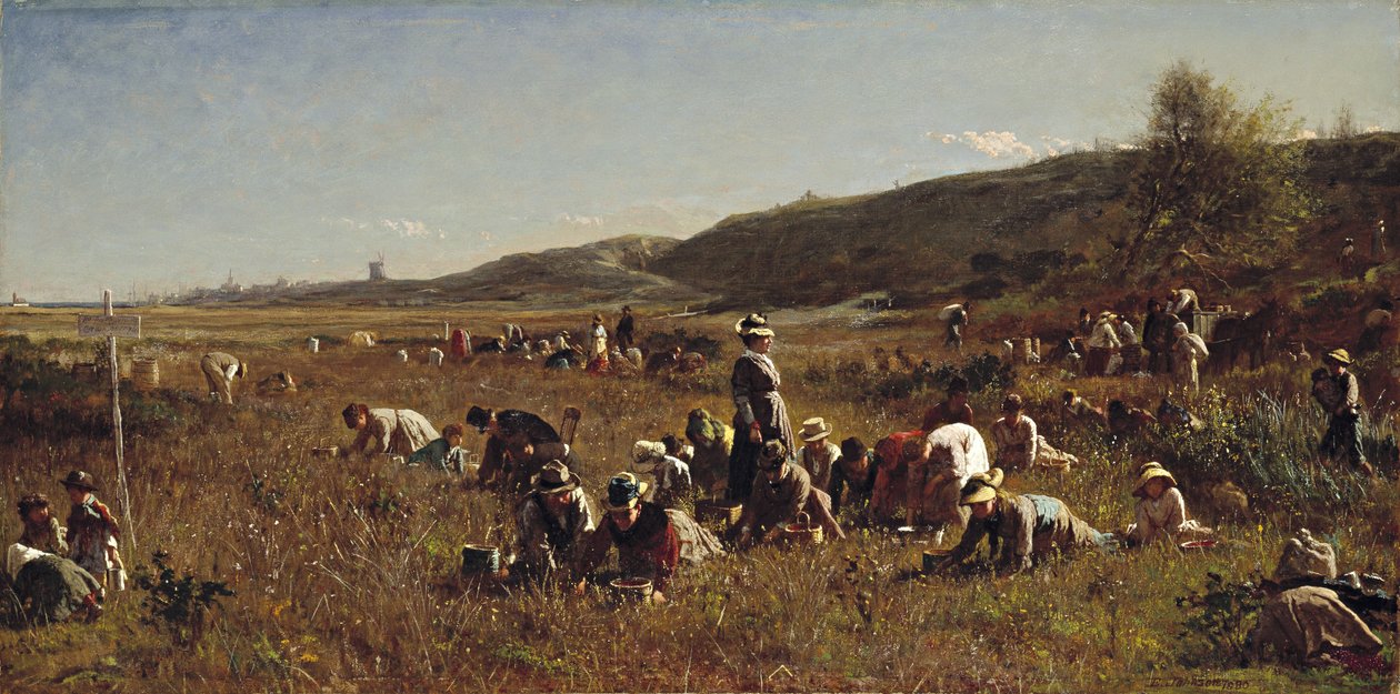 Karpalon sato. Nantucketin saari, 1880 tekijältä Eastman Johnson