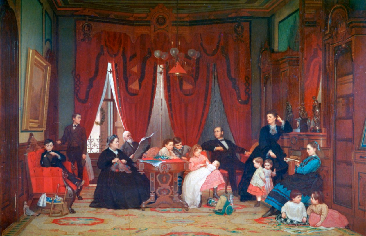 Hatch-perhe, 1870-1871 tekijältä Eastman Johnson