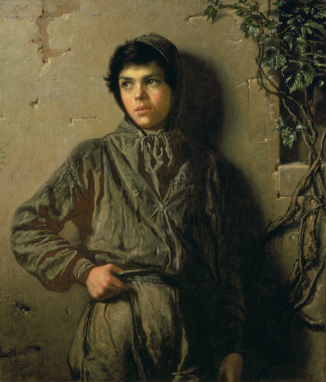 Savoyard-poika, 1853 tekijältä Eastman Johnson