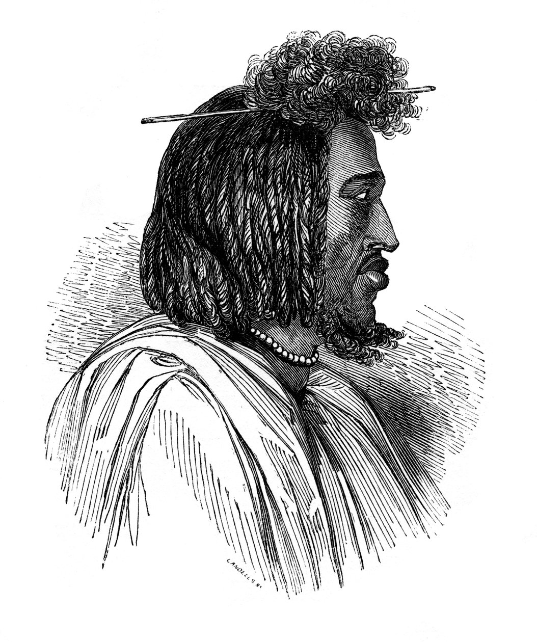 Souakinyn päällikkö, 1848. tekijältä Ebenezer Landells