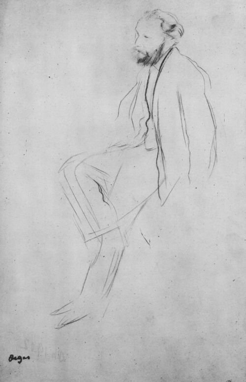 Edouard Manet, istuu tekijältä Edgar Degas