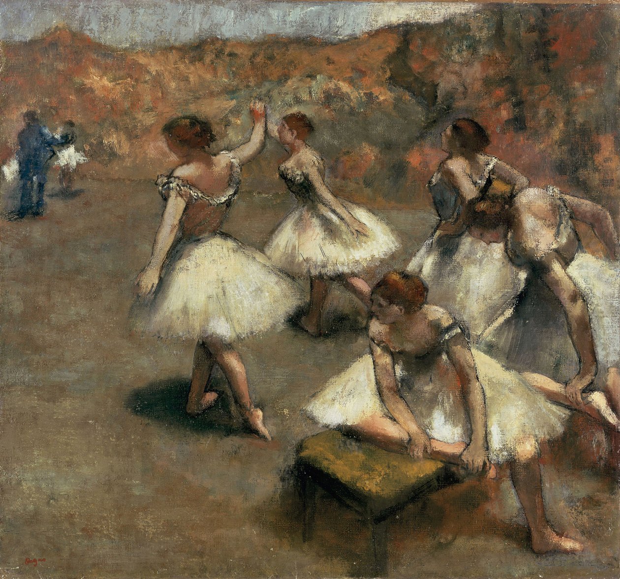 Danseuses sur la scène tekijältä Edgar Degas