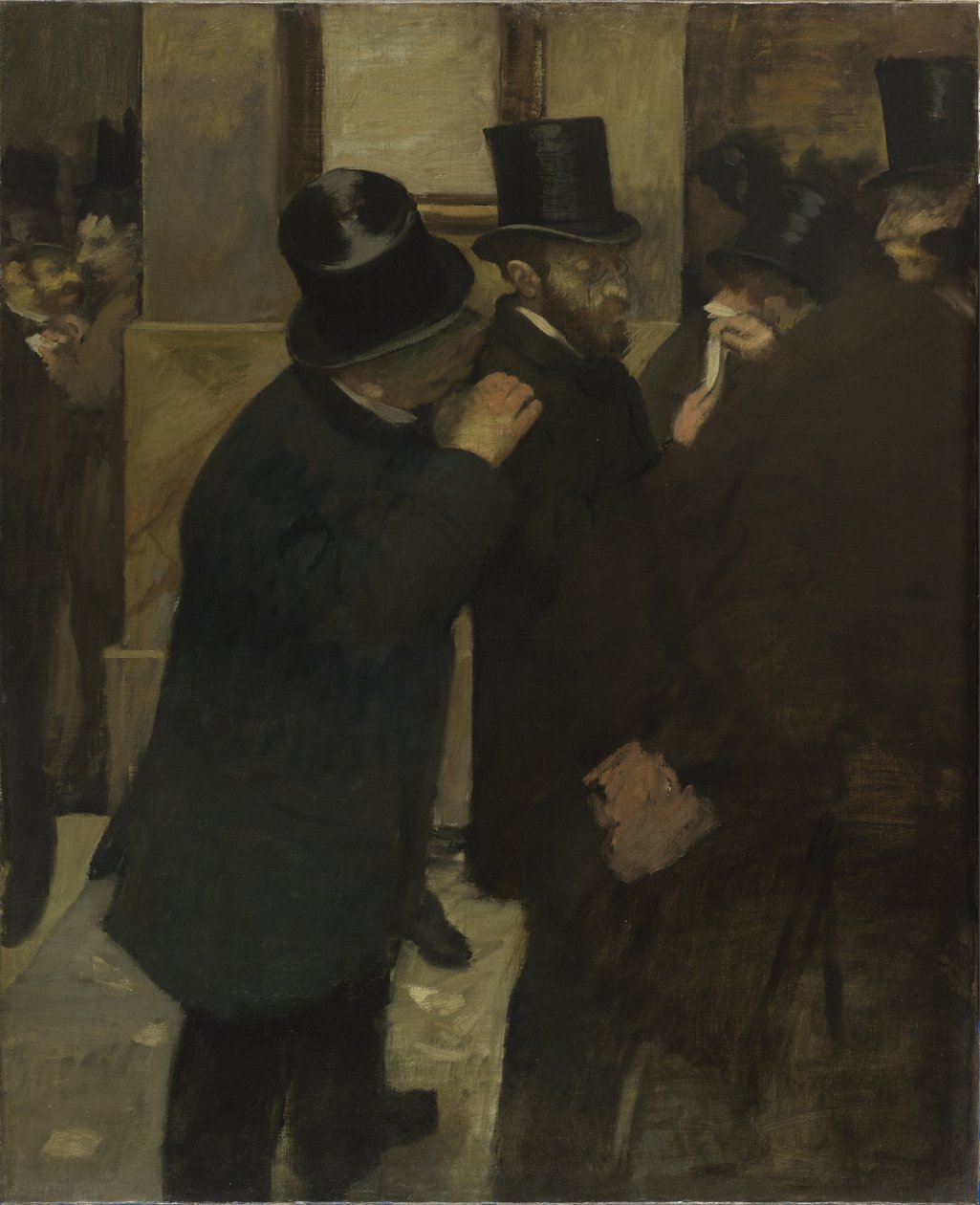 Muotokuvia pörssissä tekijältä Edgar Degas