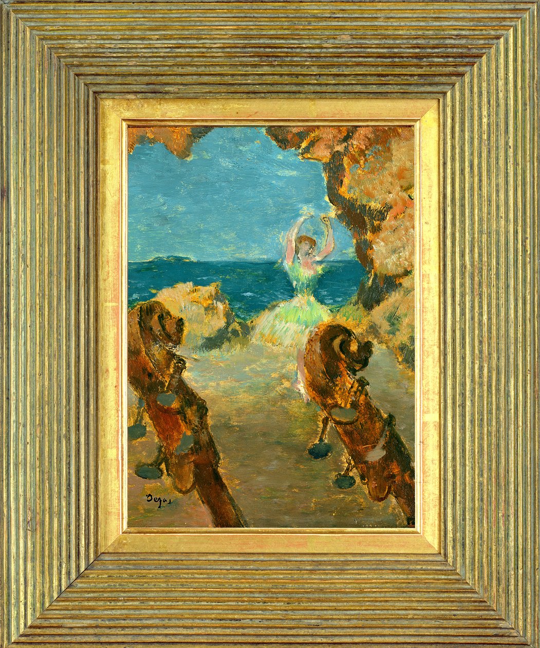 Balettitanssija, 1891 (öljy mahonkilevylle) (katso 141384) tekijältä Edgar Degas