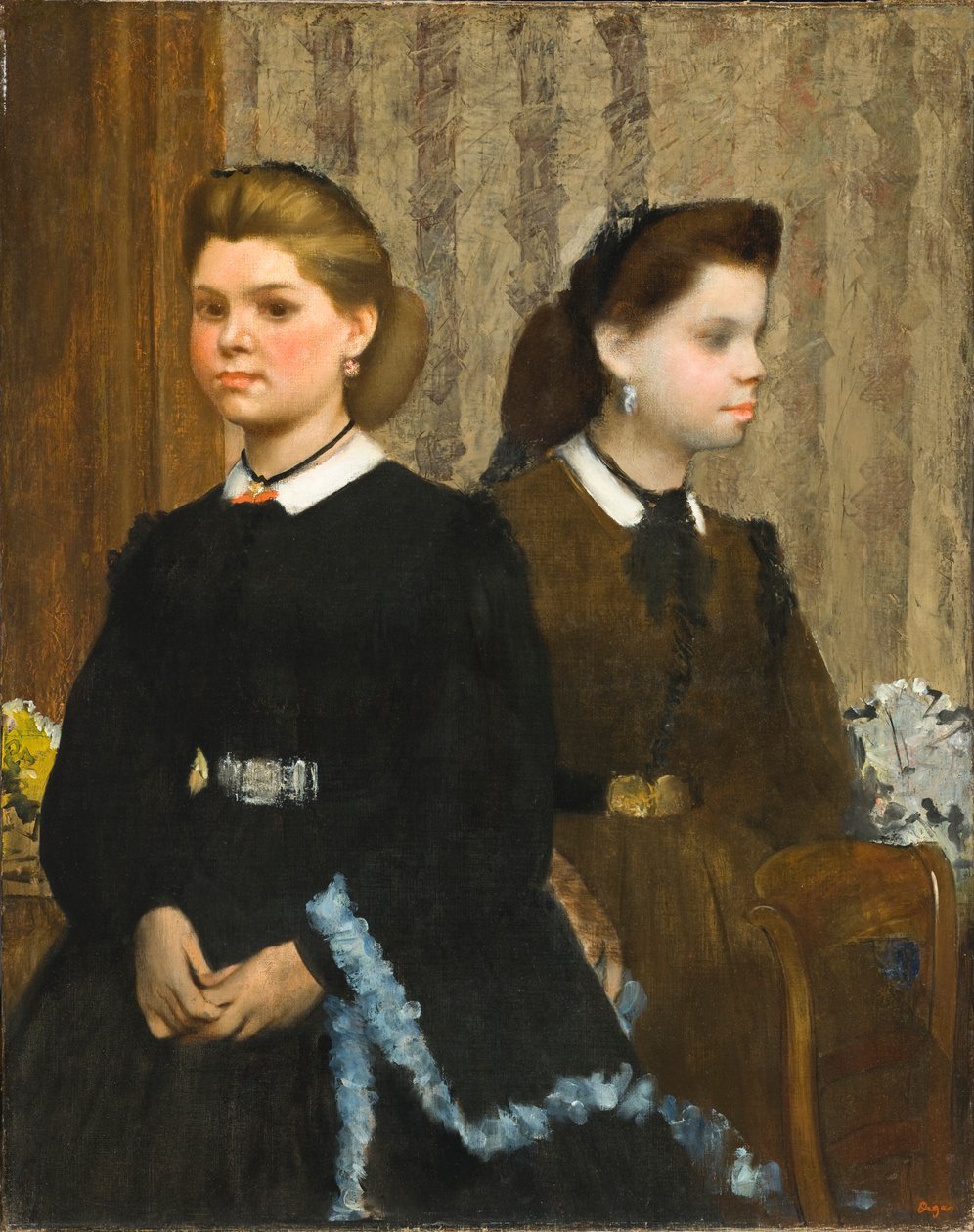 Bellellin sisaret (Giovanna ja Giuliana Bellelli) tekijältä Edgar Degas