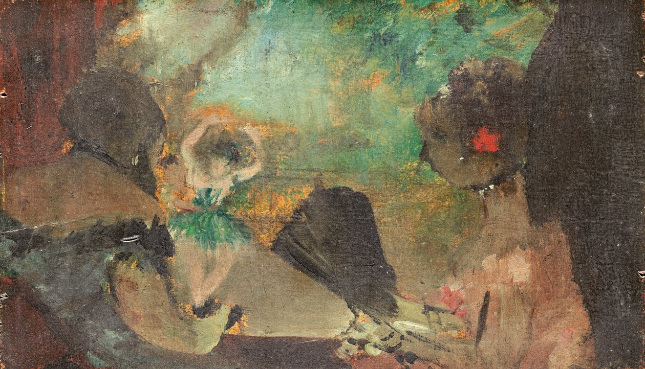 The Loge, n. 1883 (öljy puulle) tekijältä Edgar Degas