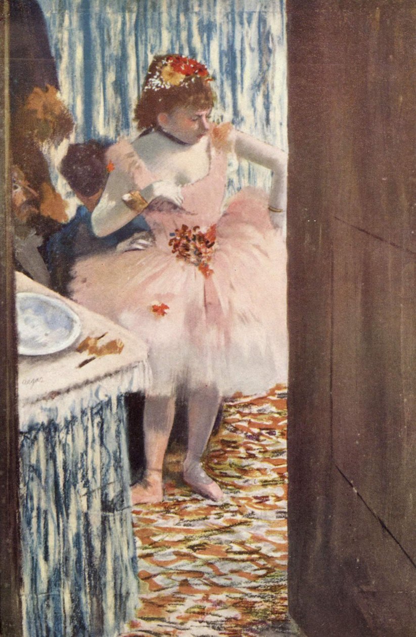 Tänzerin in ihrer Loge tekijältä Edgar Degas