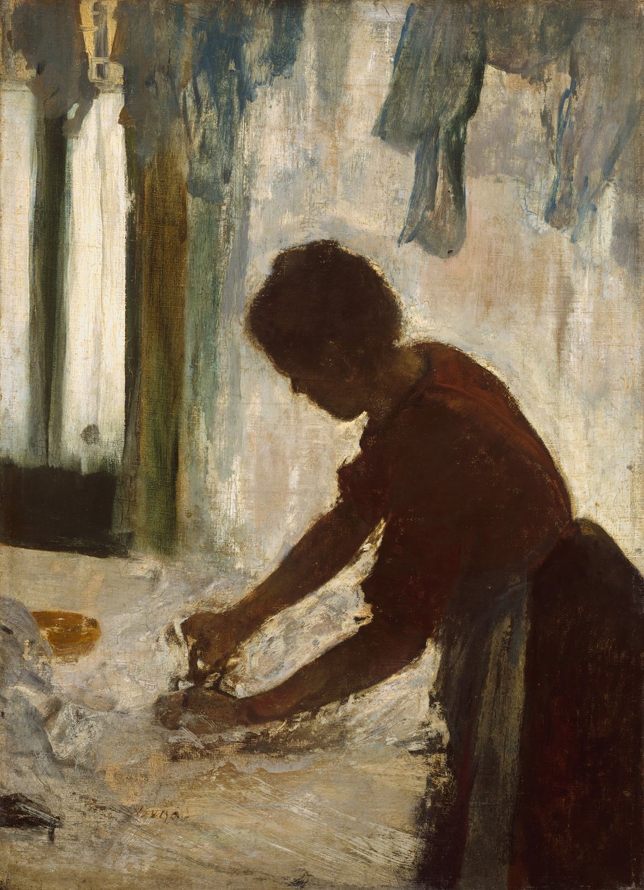 Una dona planxant, 1873. finlandès tekijältä Edgar Degas