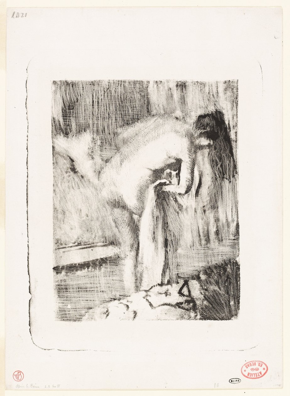 Kylvyn jälkeen II tekijältä Edgar Degas