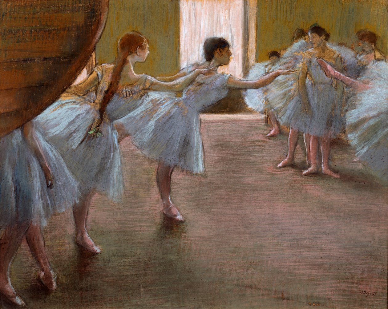 Balettiharjoitus, 1885-1890. tekijältä Edgar Degas