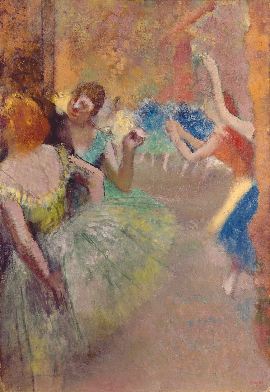 Baletti kohtaus; Balettikohtaus, n. 1885 tekijältä Edgar Degas