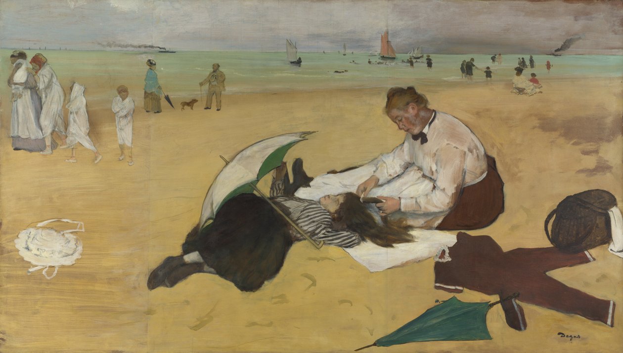 Rantakuvaus, c. 1869 tekijältä Edgar Degas