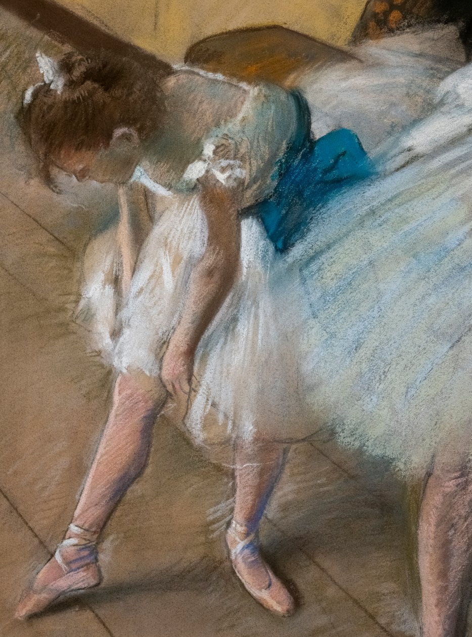 Tanssikoe (yksityiskohta). 1880. Pastelli paperille. tekijältä Edgar Degas