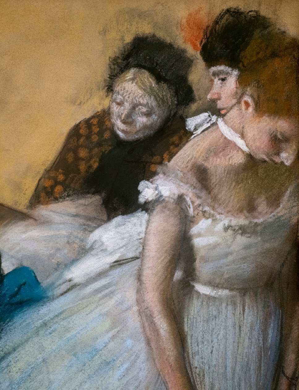 Tanssikoe (yksityiskohta). 1880. Pastelli paperille. tekijältä Edgar Degas