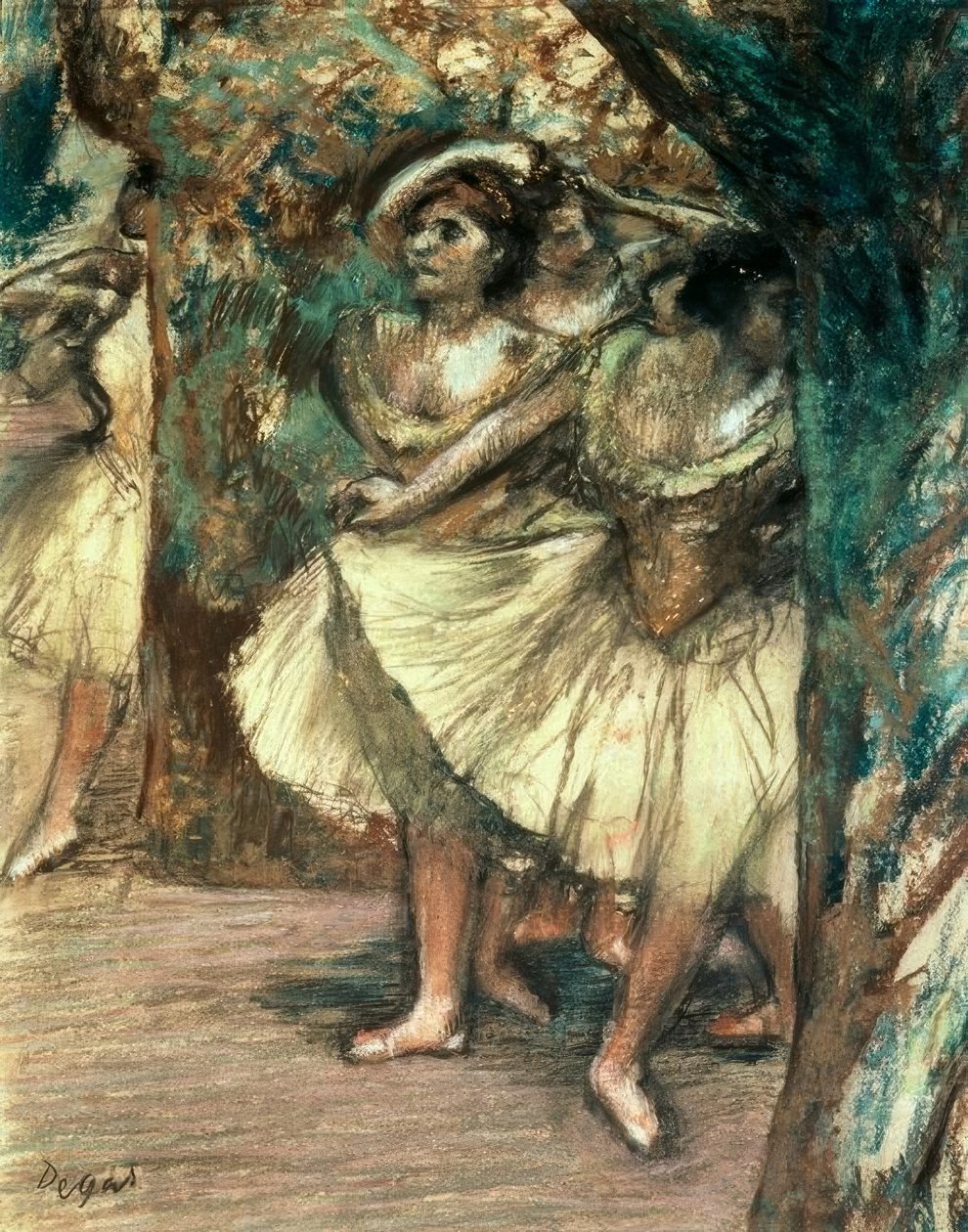 Danseuses en vert tekijältä Edgar Degas