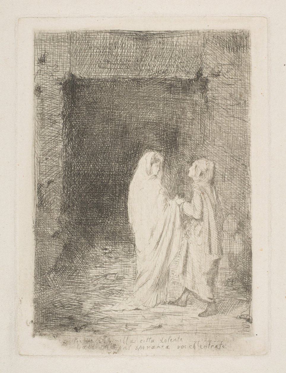 Dante ja Vergilius, 1857. tekijältä Edgar Degas