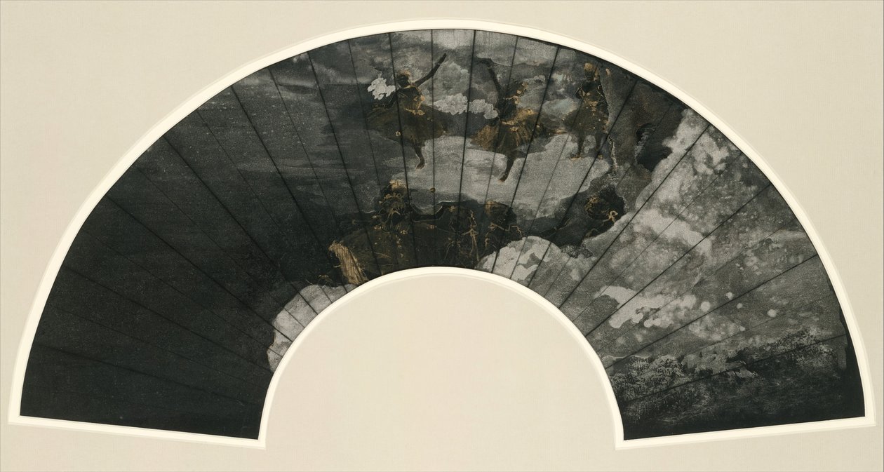 Fan Mount: Baletti, 1879. tekijältä Edgar Degas