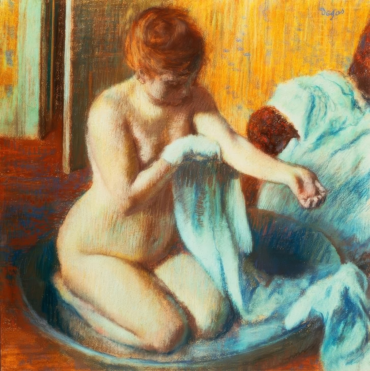 Nainen kylpyammeessa tekijältä Edgar Degas