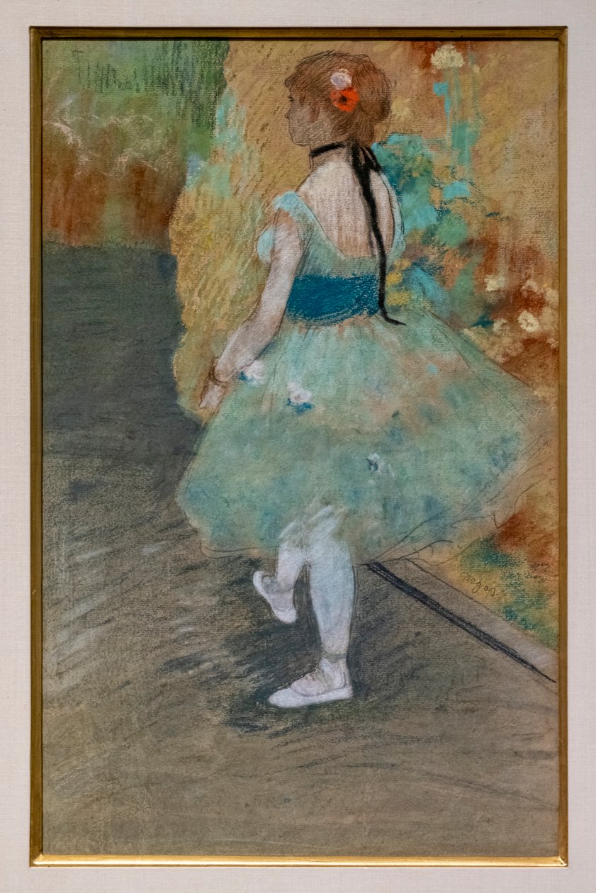 Vihreä tanssija. Noin 1878. Pastelli paperille. tekijältä Edgar Degas