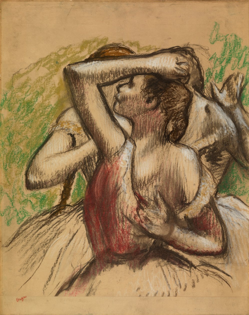 Ryhmä tanssijoita tekijältä Edgar Degas