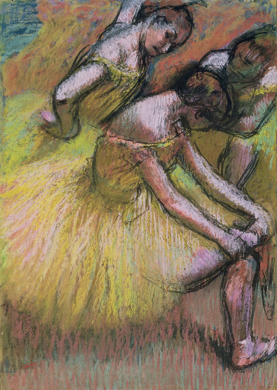 Kolmen tanssijan ryhmä tekijältä Edgar Degas