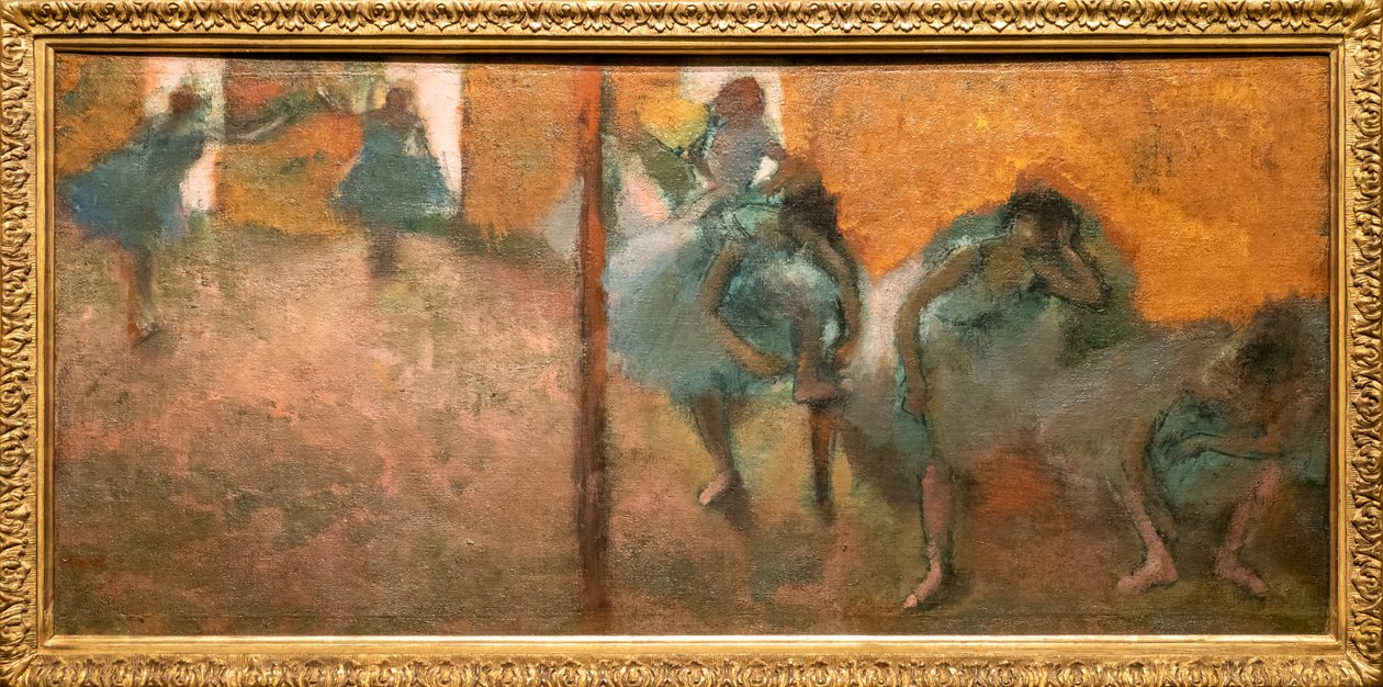 Kotitanssijat. Noin 1900-1905. Öljy kankaalle. tekijältä Edgar Degas
