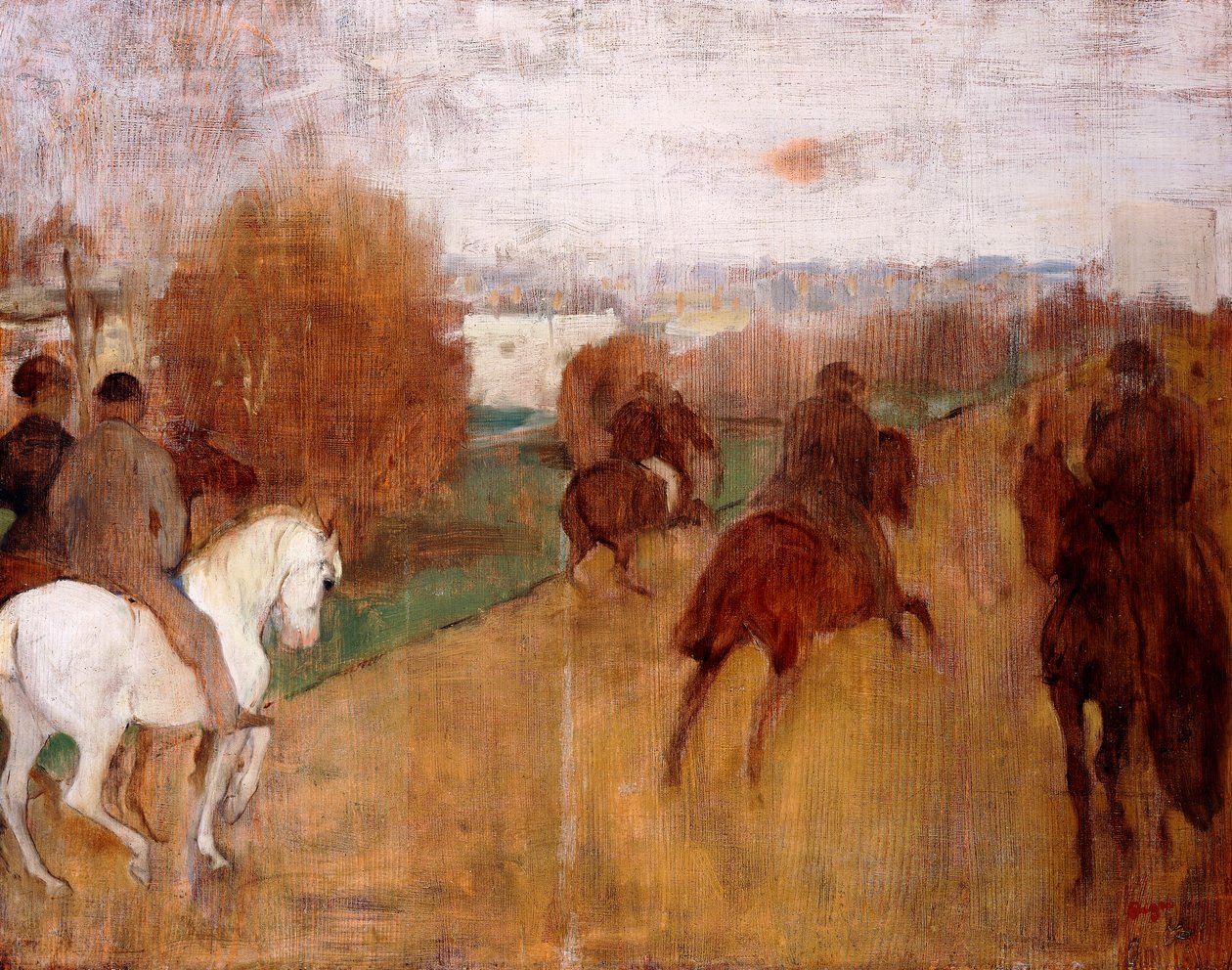 Ratsastajat tiellä, 1864-68 tekijältä Edgar Degas