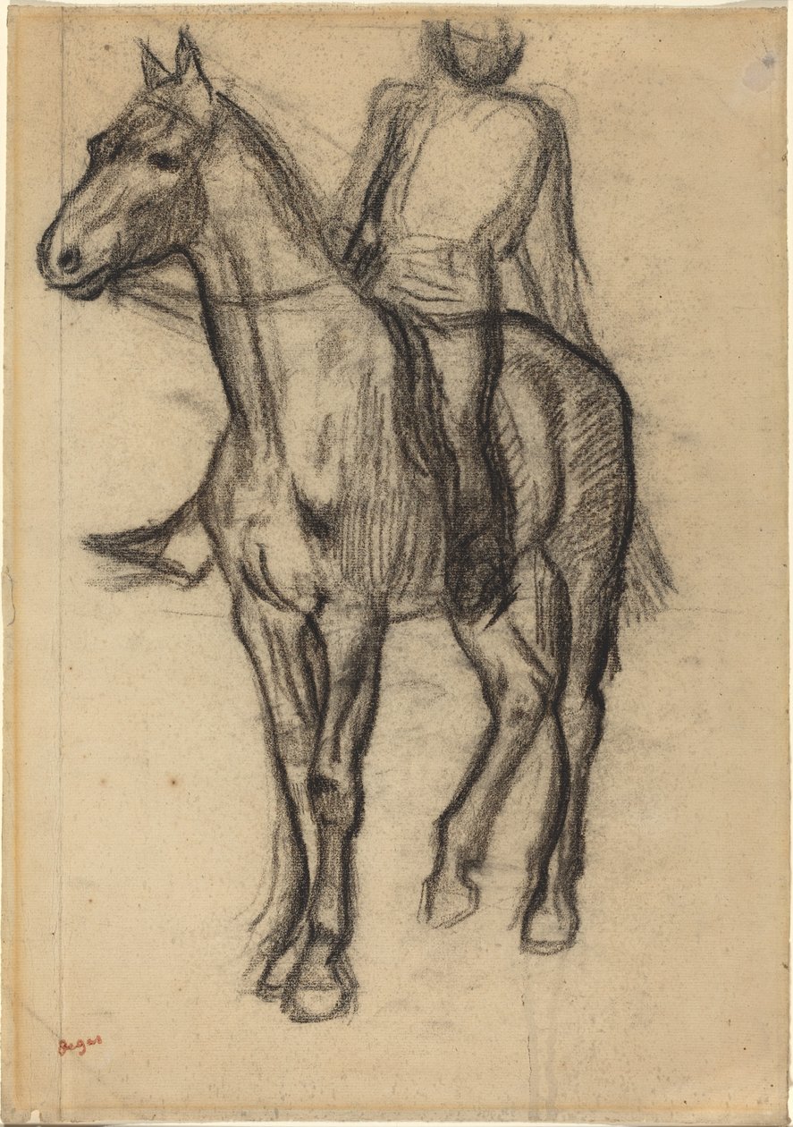Hevonen ja ratsastaja tekijältä Edgar Degas