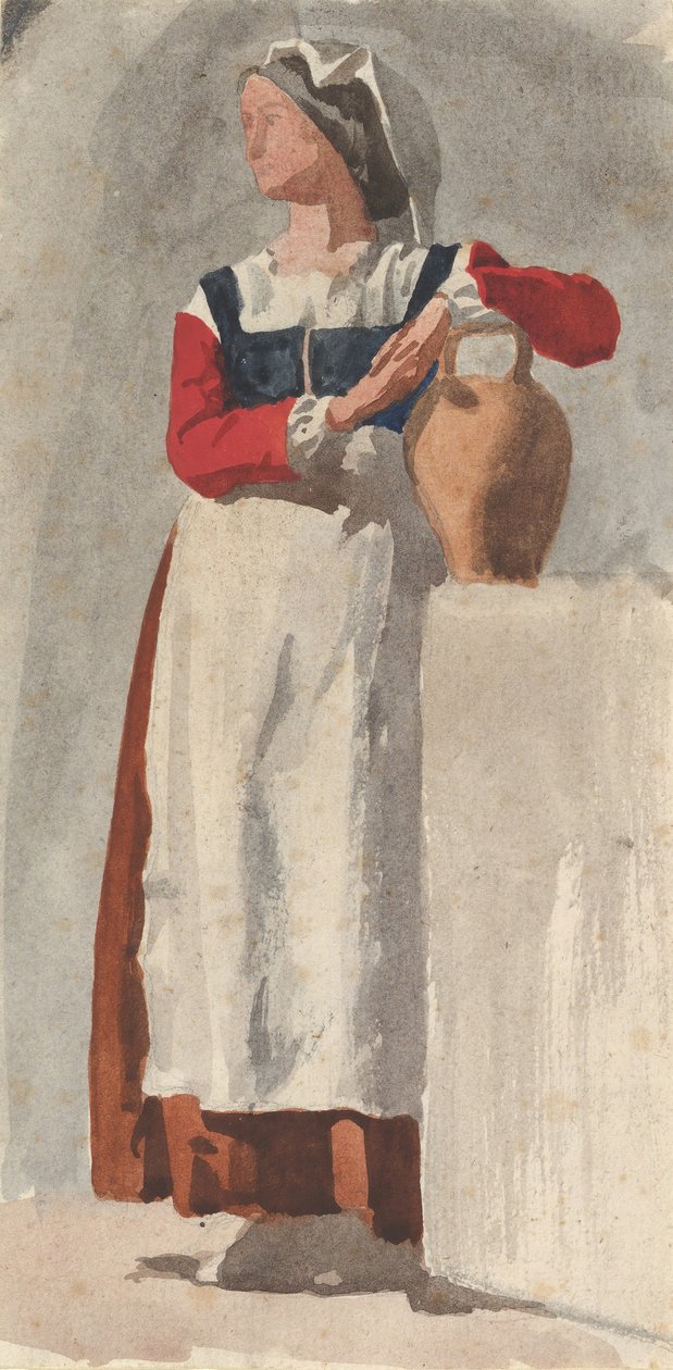 italialainen nainen, n. 1856-57. tekijältä Edgar Degas.