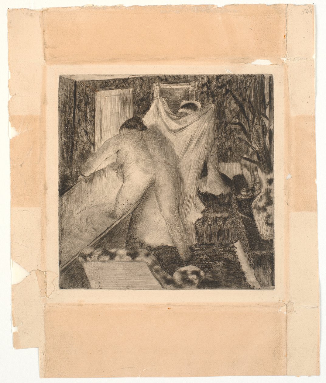 Kylpylästä poistuminen tekijältä Edgar Degas