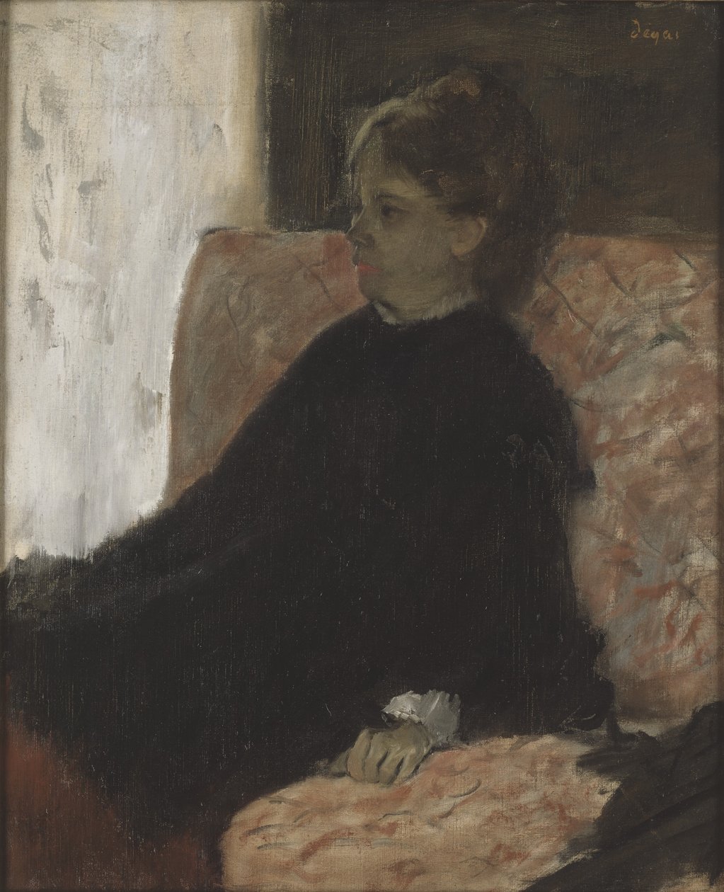 Nainen mustissa tekijältä Edgar Degas