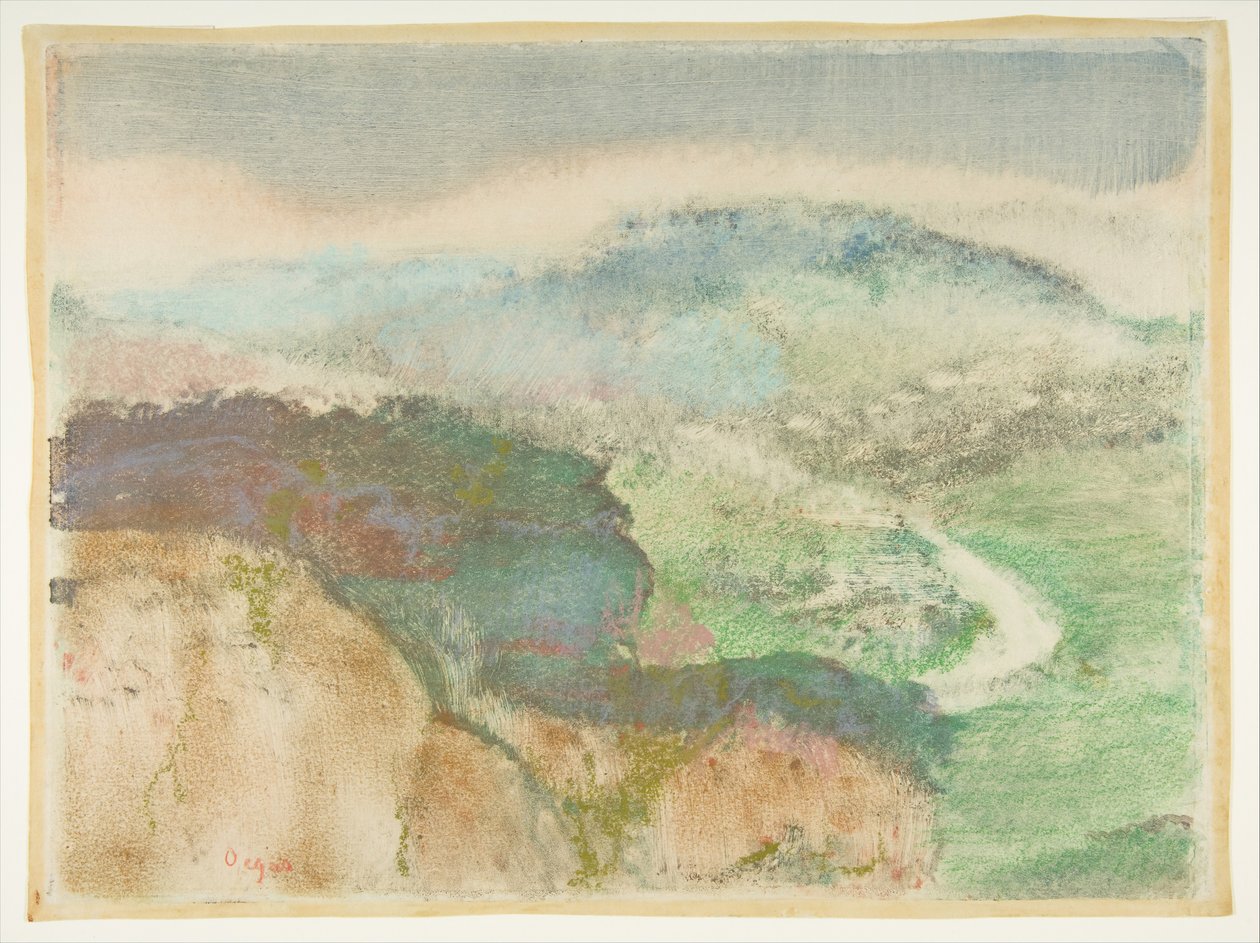 Maisema, 1892. tekijältä Edgar Degas
