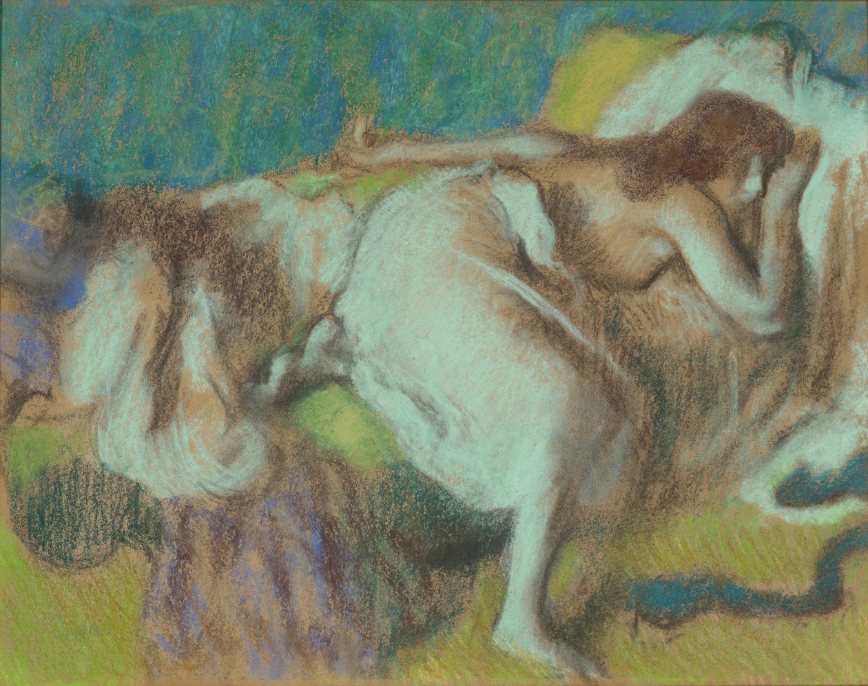 Le Repos, noin 1893 (pastelli laivalla) tekijältä Edgar Degas