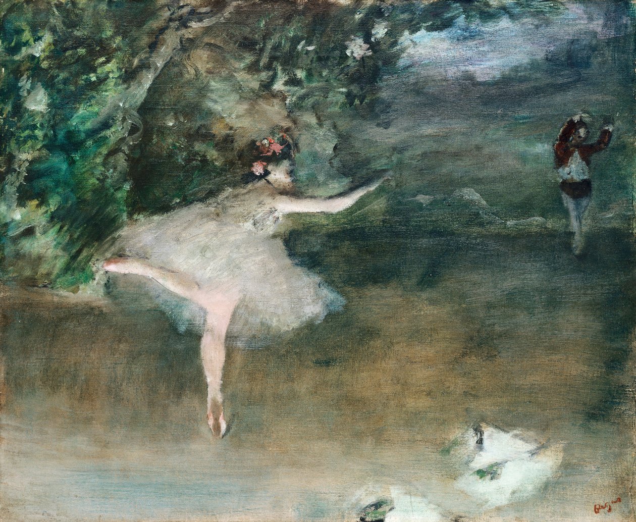 The Spikes, n. 1877-1878 (öljy kankaalle) tekijältä Edgar Degas