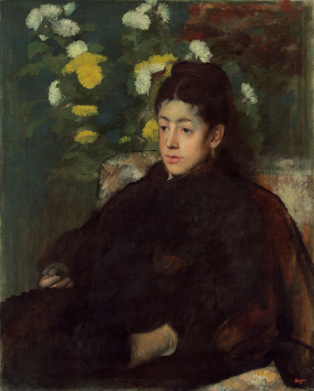 Mademoiselle Malot, c. 1877. tekijältä Edgar Degas
