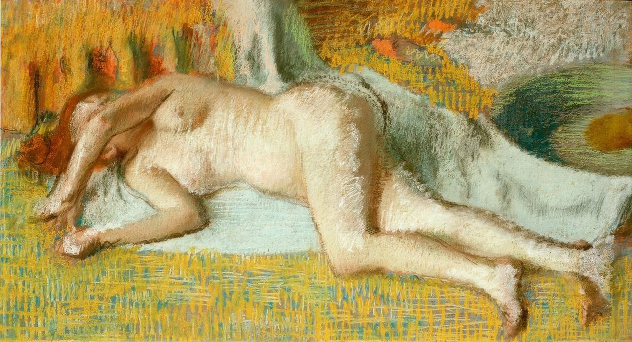 Kylvyn jälkeen tekijältä Edgar Degas