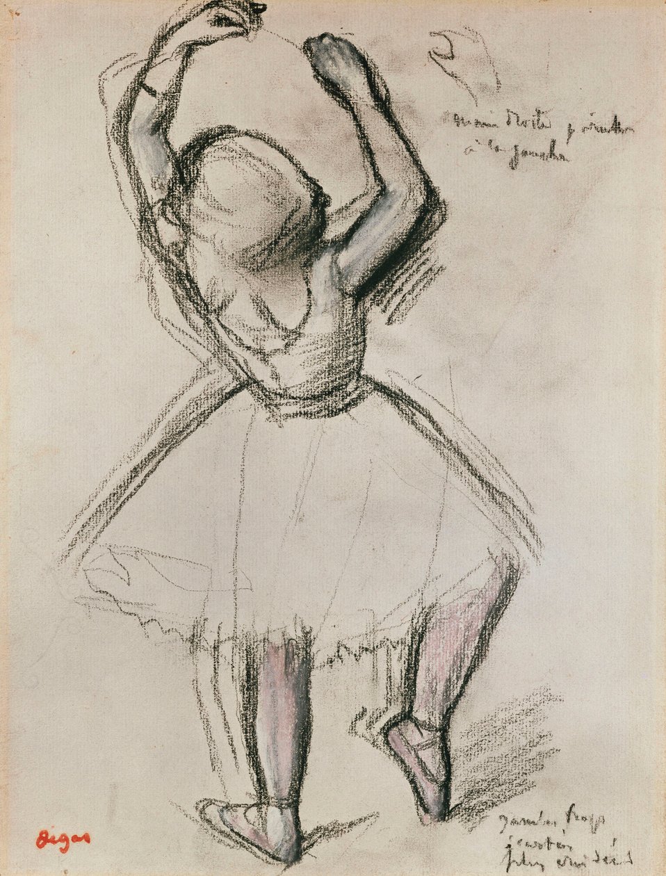 Näkymä tanssijan takaa tekijältä Edgar Degas