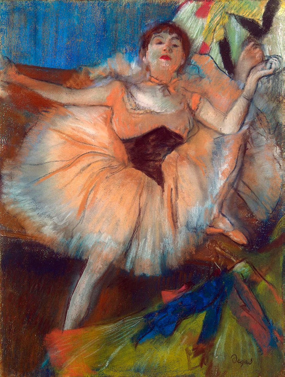 Istuva tanssija, 1879-1880. tekijältä Edgar Degas
