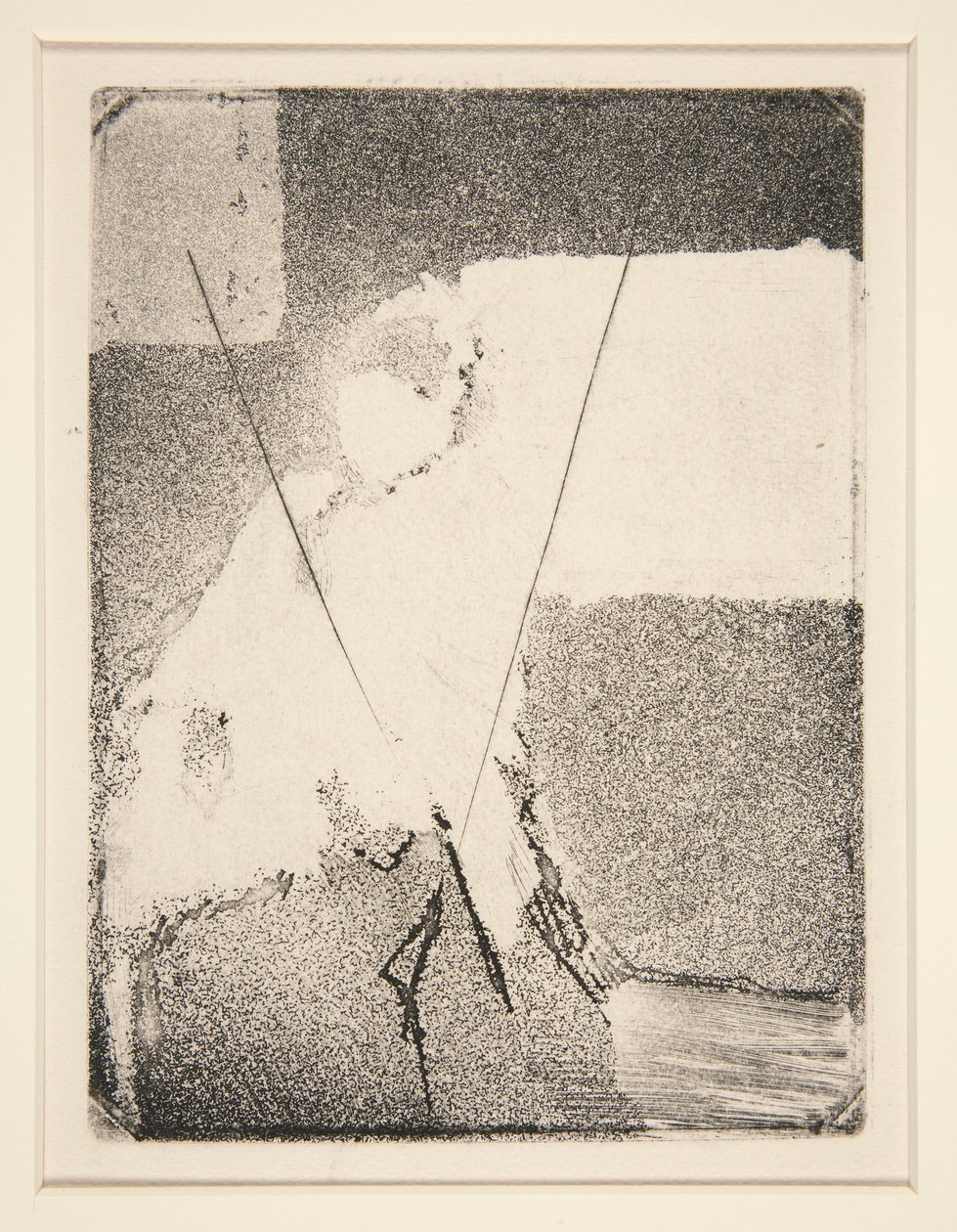 Istuva nainen konepellissä ja huivissa tekijältä Edgar Degas