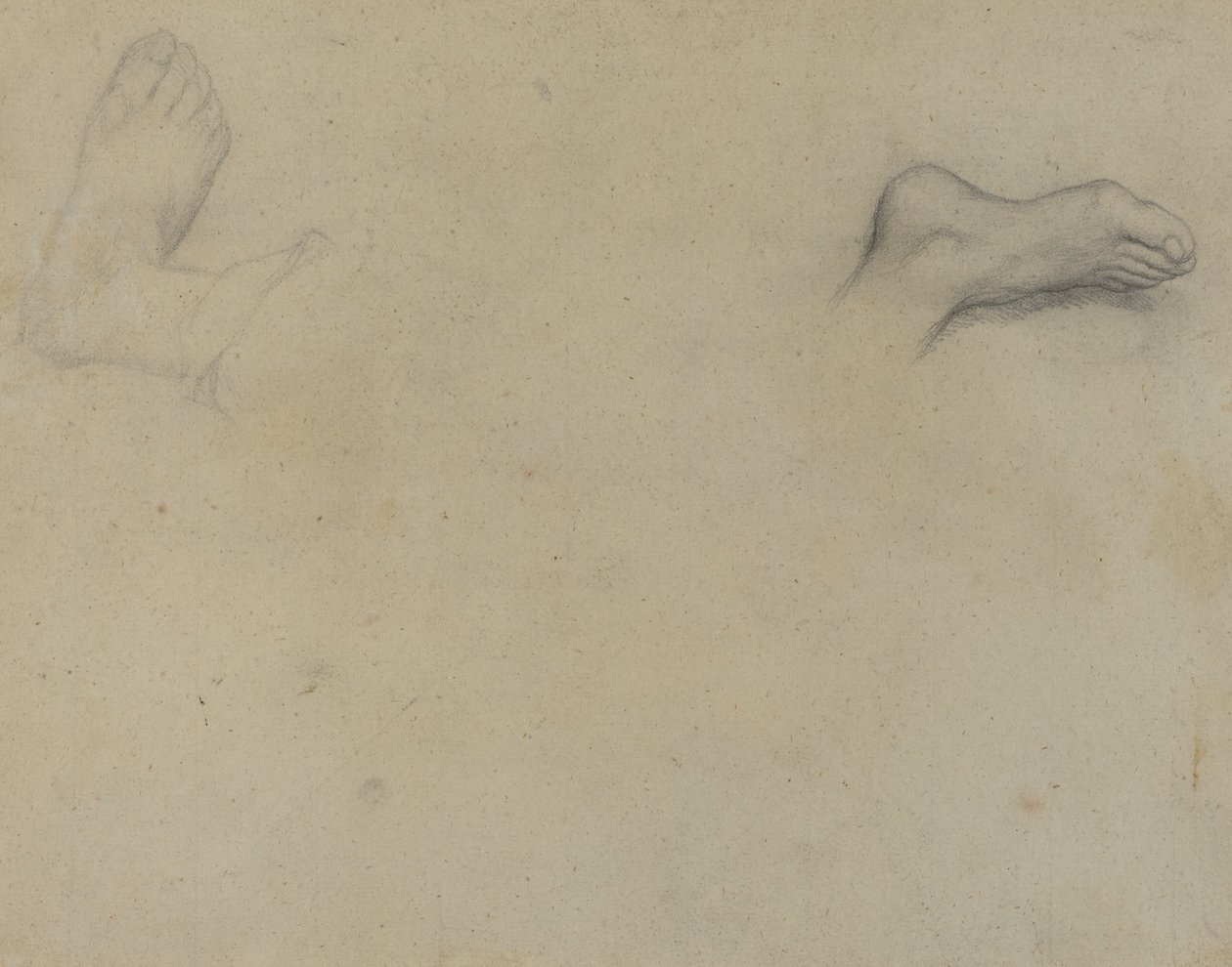 Jalkojen tutkimukset [verso] tekijältä Edgar Degas