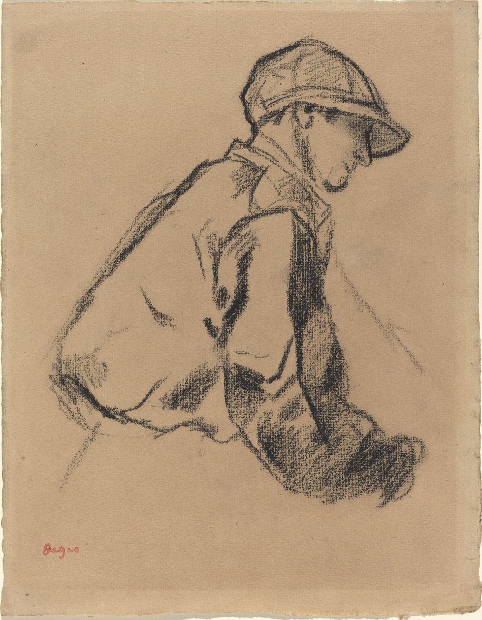 Tutkimus Jockeysta, n. 1884. tekijältä Edgar Degas