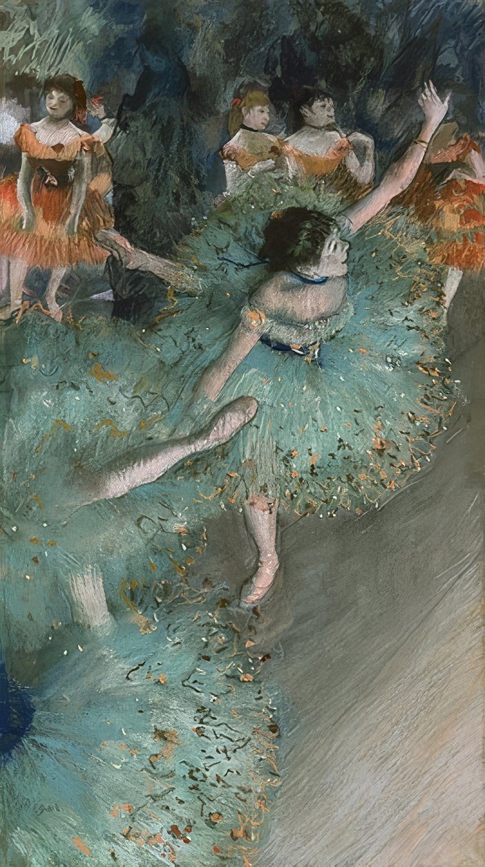 Tanssijat vihreässä. 1877-79 tekijältä Edgar Degas