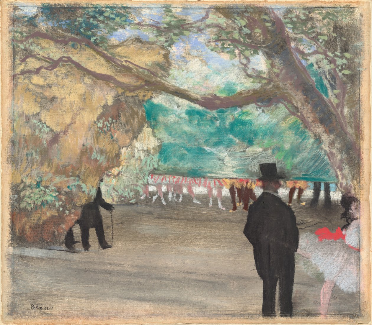 The Curtain, c. 1880. tekijältä Edgar Degas